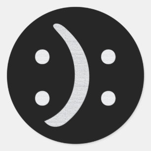 Bewustzijn Gelukkig Droef Gezicht Geestelijke Gezo Ronde Sticker