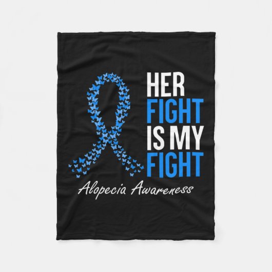 Bewustzijn Haar gevecht is mijn gevecht Ik Draag b Fleece Deken (Voorkant)