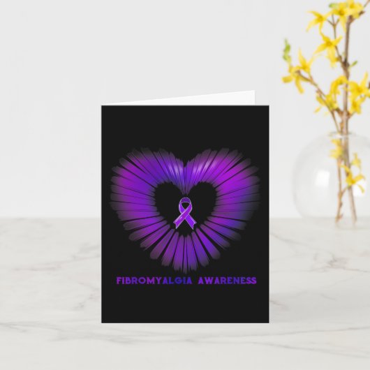 Bewustzijn Hart Paarse Lint Warriors Kaart (Gele Bloem)