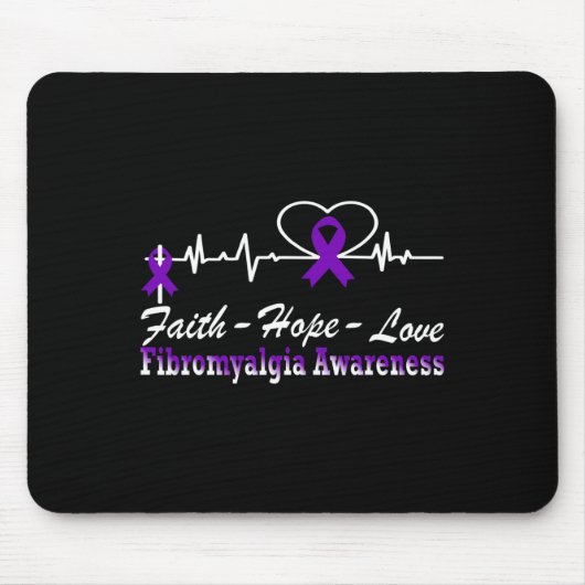 Bewustzijn Hartslag Christelijk Kruis Muismat (Voorkant)