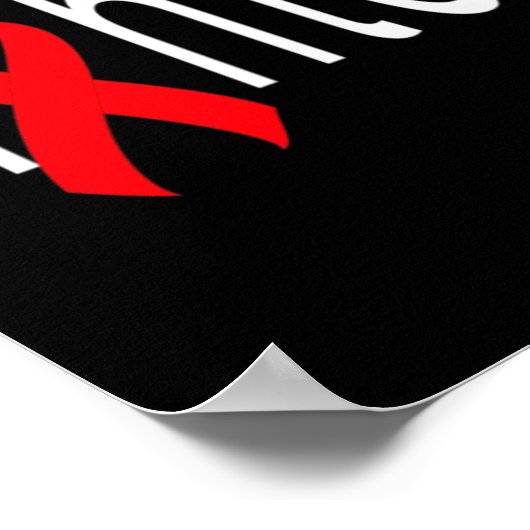 Bewustzijn hartziekte CHD multipel myeloom Poster (Hoek)