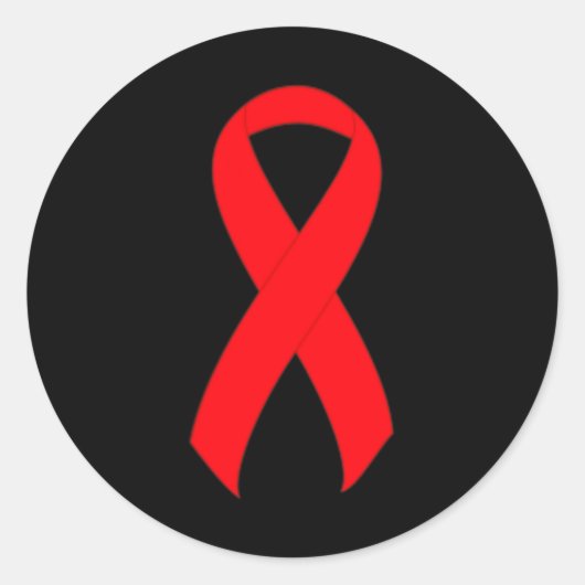 Bewustzijn Hartziekte Multipel myeloom CHD Bloed Ronde Sticker (Voorkant)