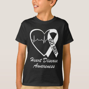 Bewustzijn Hartziekten We dragen rood in februari T-shirt
