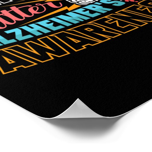 Bewustzijn Heimer Dementie Senior Poster (Hoek)