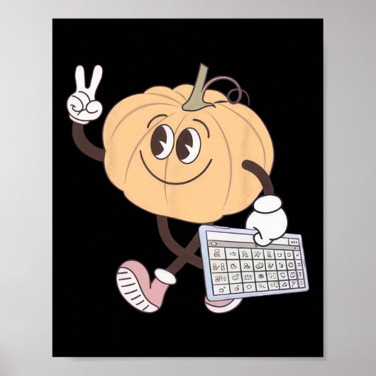 Bewustzijn Herfst Pompoen AAC Apparaat Autisme Spe Poster (Voorkant)