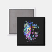 Bewustzijn Het duurt om de pijn te verdragen 1 Magneet (Voorkant / Achterkant)