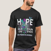 Bewustzijn Hoop Acroniem Hold On Pain Eindigt Gift T-shirt (Voorkant)
