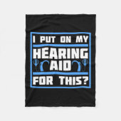 Bewustzijn hoortoestel implantaat ASL 1 Fleece Deken (Voorkant)