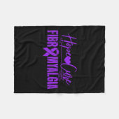 Bewustzijn Hope Cure Fibromyalgie Fibromyositis GR Fleece Deken (Voorkant (Horizontaal))