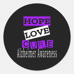 Bewustzijn Hope Love Cure Ronde Sticker