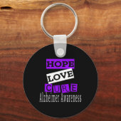 Bewustzijn Hope Love Cure Sleutelhanger (Voorkant)
