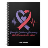 Bewustzijn huiselijk geweld niet alle wonden zicht notitieboek (Voorkant)
