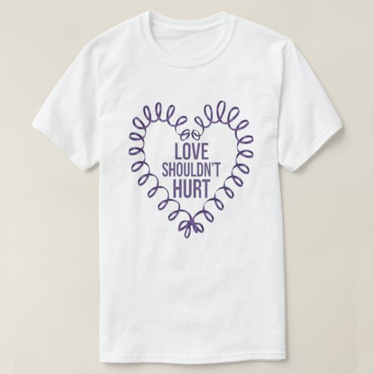Bewustzijn huiselijk geweld T-shirt (Design voorkant)