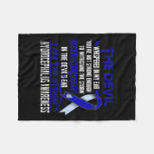 Bewustzijn Ik ben het Storm Duivel Fleece Deken (Voorkant (Horizontaal))