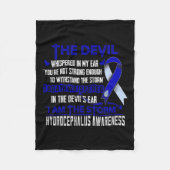 Bewustzijn Ik ben het Storm Duivel Fleece Deken (Voorkant)