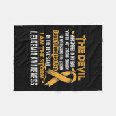 Bewustzijn Ik ben het Storm Duivel Fleece Deken (Voorkant (Horizontaal))