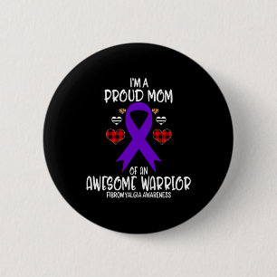 Bewustzijn Ik ben trots Mam van Geweldige Warrior Ronde Button 5,7 Cm