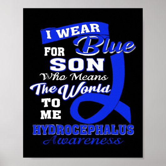 Bewustzijn - Ik Draag blauw voor zoon Poster (Voorkant)