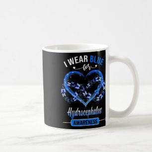 Bewustzijn Ik Draag Blauwe Vlinder Hart Koffiemok