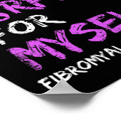 Bewustzijn Ik Draag Paarse voor mezelf 1 Poster (Hoek)