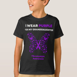 Bewustzijn-ik Draag Paarse voor mijn kleindochter T-shirt