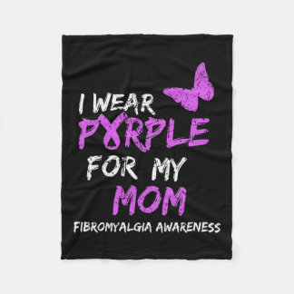 Bewustzijn Ik Draag Paarse Voor Mijn Mam 4 Fleece Deken