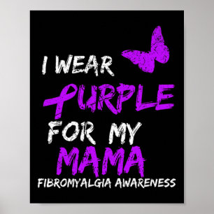 Bewustzijn Ik Draag Paarse Voor Mijn Mama 5 Poster