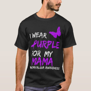 Bewustzijn Ik Draag Paarse voor mijn Mama T-shirt