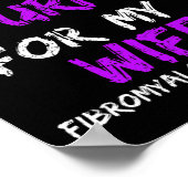 Bewustzijn Ik Draag Paarse Voor Vrouw 1 Poster (Hoek)