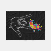 Bewustzijn Ik hou van je als hand gebarentaal bote Fleece Deken (Voorkant (Horizontaal))