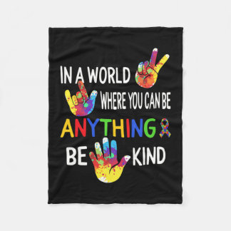 Bewustzijn in de wereld zijn vriendelijk als taal  fleece deken