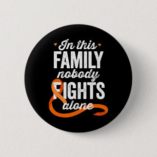 Bewustzijn in deze familie niemand vecht alleen ronde button 5,7 cm