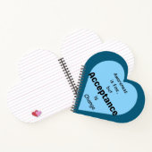 Bewustzijn is goed, acceptatie is veranderend Noti Notitieboek (Binnen)