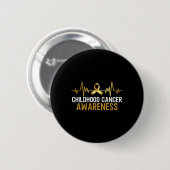 Bewustzijn kinderkanker September Kanker 2 Ronde Button 5,7 Cm (Voorkant /achterkant)