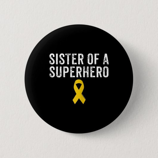 Bewustzijn kinderkanker zuster van een S Ronde Button 5,7 Cm (Voorkant)