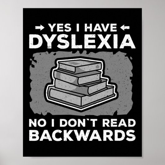 Bewustzijn Leerstoornis Dyslectisch lezen Poster (Voorkant)