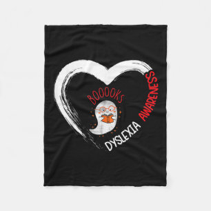 Bewustzijn Leeshart Draag Rood Schattige Spookboek Fleece Deken