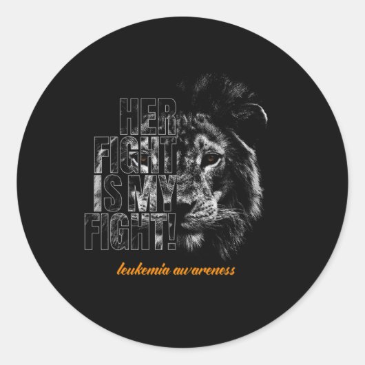 Bewustzijn Leukemie Awareness Month Warrior Ronde Sticker (Voorkant)