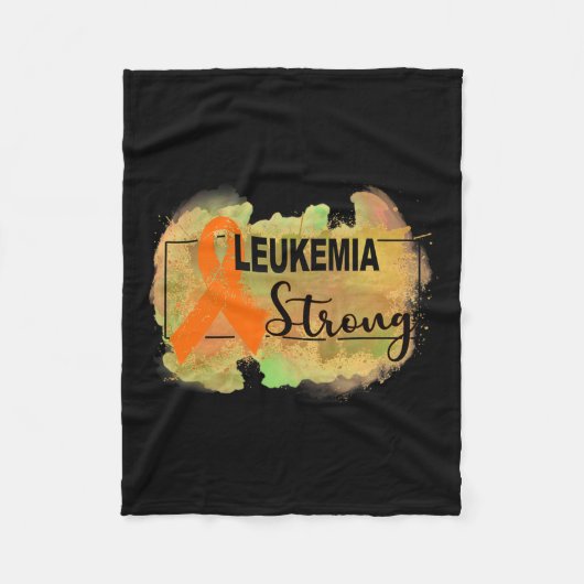 Bewustzijn leukemie sterk fleece deken (Voorkant)