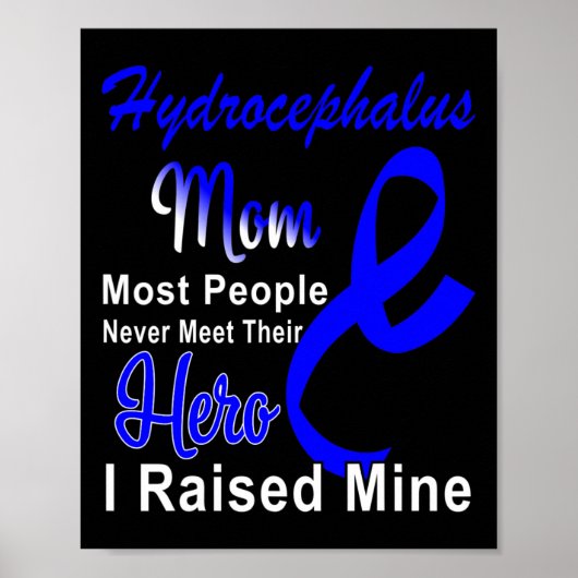 Bewustzijn Moeder Ondersteuning Moeder Blauw Lint Poster (Voorkant)