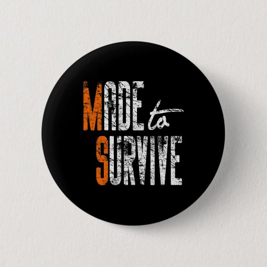 Bewustzijn - Multiple Sclerosis Warrior Ronde Button 5,7 Cm (Voorkant)