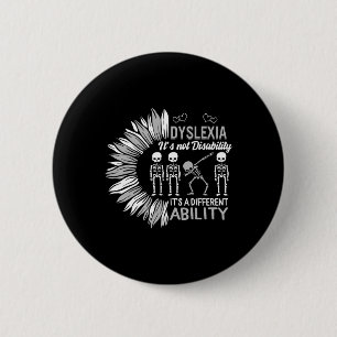 Bewustzijn Niet Invaliditeit Anders Dabbing Skelet Ronde Button 5,7 Cm