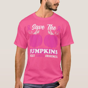 Bewustzijn Oktober Roze Halloween Pompoenen T-shirt