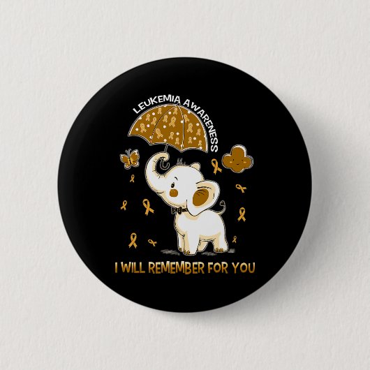 Bewustzijn olifant ronde button 5,7 cm (Voorkant)