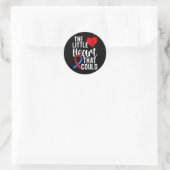 Bewustzijn op congenitale hartaandoeningen ronde sticker (Tas)