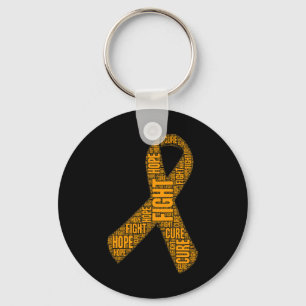 Bewustzijn Oranje Fight Hope Cure Ribbon Sleutelhanger