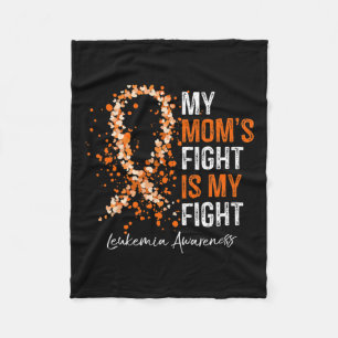 Bewustzijn Oranje lint Mijn moeders gevecht is mij Fleece Deken