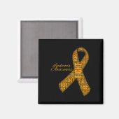 Bewustzijn Oranje Ribbon Fight Hope Cure Magneet (Voorkant / Achterkant)
