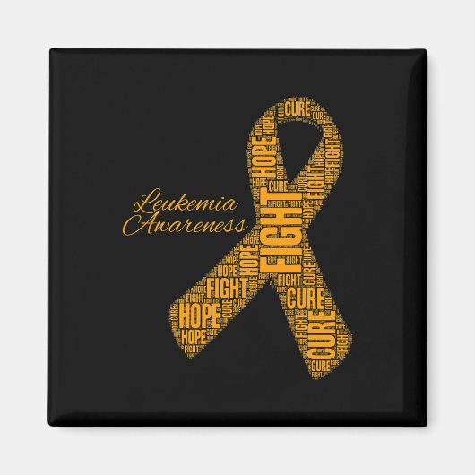Bewustzijn Oranje Ribbon Fight Hope Cure Magneet (Voorkant)