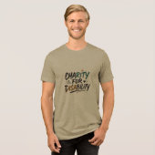 Bewustzijn over beperkingen Tri-Blend shirt (Voorkant volledig)